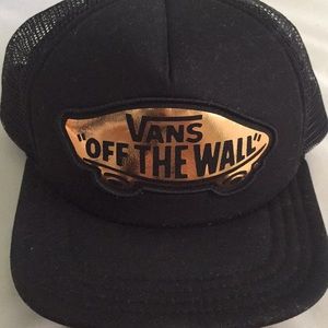 VANS Beach Girl 50th Black & Gold Trucker Hat